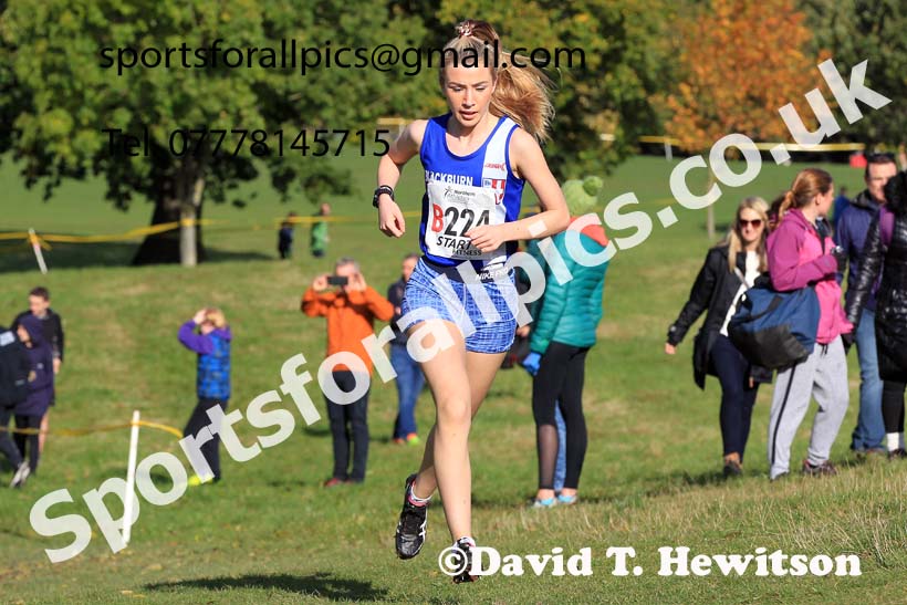 SWomens under-17s 2022 Northern Cross Country Relays, Graves Park, Sheffield. Photo: David T. Hewitson/Sports for All Pics